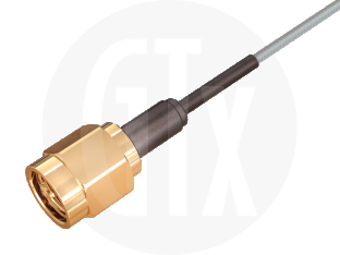 SMA Solder Plug, terminated on cable