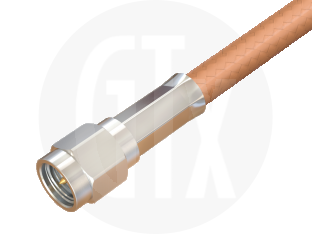 SMA Crimp Plug, terminated on cable