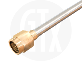 SMA Solder Plug, terminated on cable
