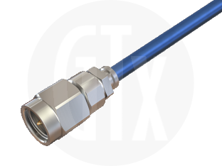 SMA Clamp Plug, terminated on cable