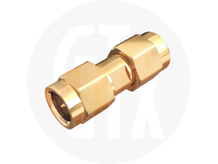 SMA Plug to Plug Adaptor, front view