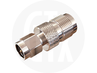 SMA Plug to TNC Jack Interseries Adaptor, front view