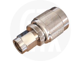 SMA Plug to TNC Plug Interseries Adaptor, front view