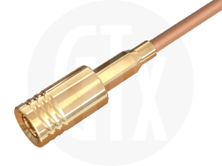 SMB Crimp Plug, terminated on cable