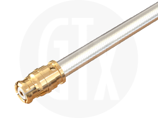 SMP Solder Jack, terminated on cable