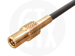 SSMB Crimp Plug, terminated on cable