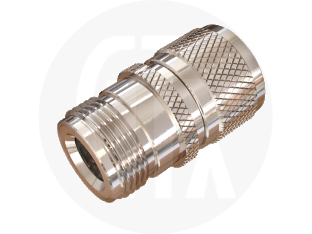 N Type Jack to UHF Plug Interseries Adaptor, front view