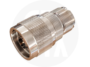 N Type Plug to UHF Jack Interseries Adaptor, front view