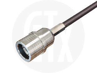 QMA Crimp Plug, terminated on cable