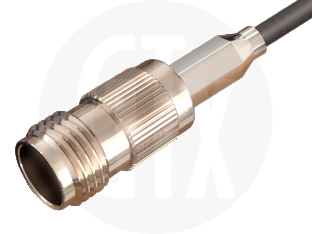 TNC Crimp Jack, terminated on cable