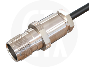 TNC Clamp Jack, terminated on cable