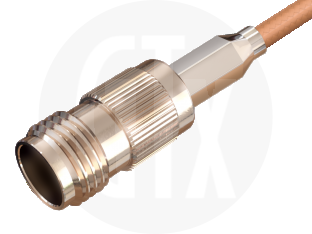 TNC Crimp Jack, terminated on cable