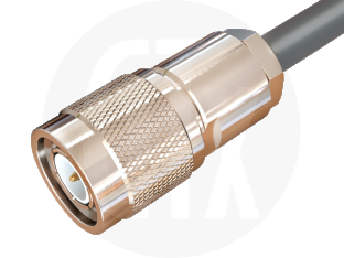 TNC Clamp Plug, terminated on cable