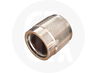 TNC Plug Dust Cap Without Chain, front view