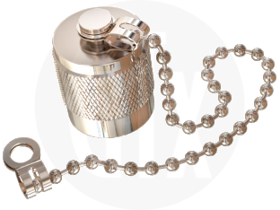 TNC Plug Dust Cap, front view