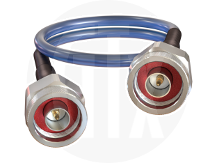 N Type Plug to N Type Plug, Gigatronix KF217UF Microwave Coaxial Cable, 610mm