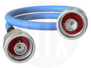 N Type Plug to N Type Plug, Gigatronix KF240 Microwave Cable, 300mm